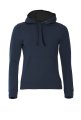 Dames Hoodie Clique Classic dark Navy